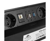 Spacetronik Mediaport - gniazdo blatowe SPS-D26B V2 - 1153968 - zdjęcie 2